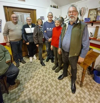 Le nouveau bureau de l’Amicale des boules autour de Philippe Peycelon