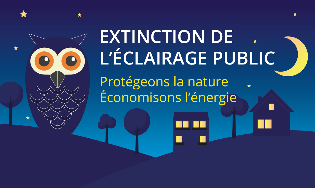 Extinction de l'éclairage public : protégeons la nature, économisons l'énergie