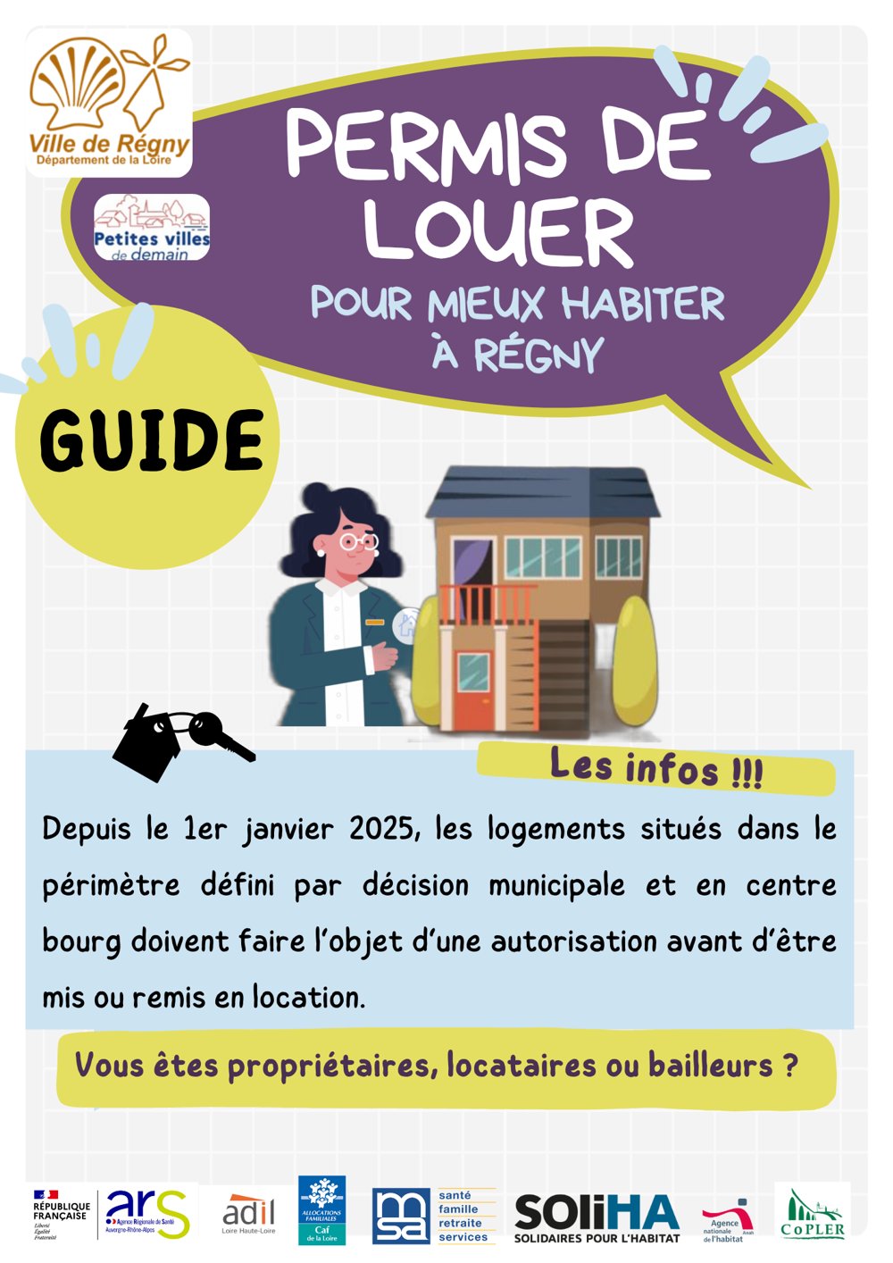 Guide du permis de louer, pour mieux habiter à Régny (septembre 2026) : couverture