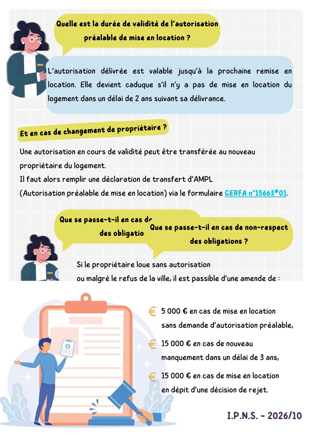 Guide, page 4 : les pièces à fournir et le délai d’instruction