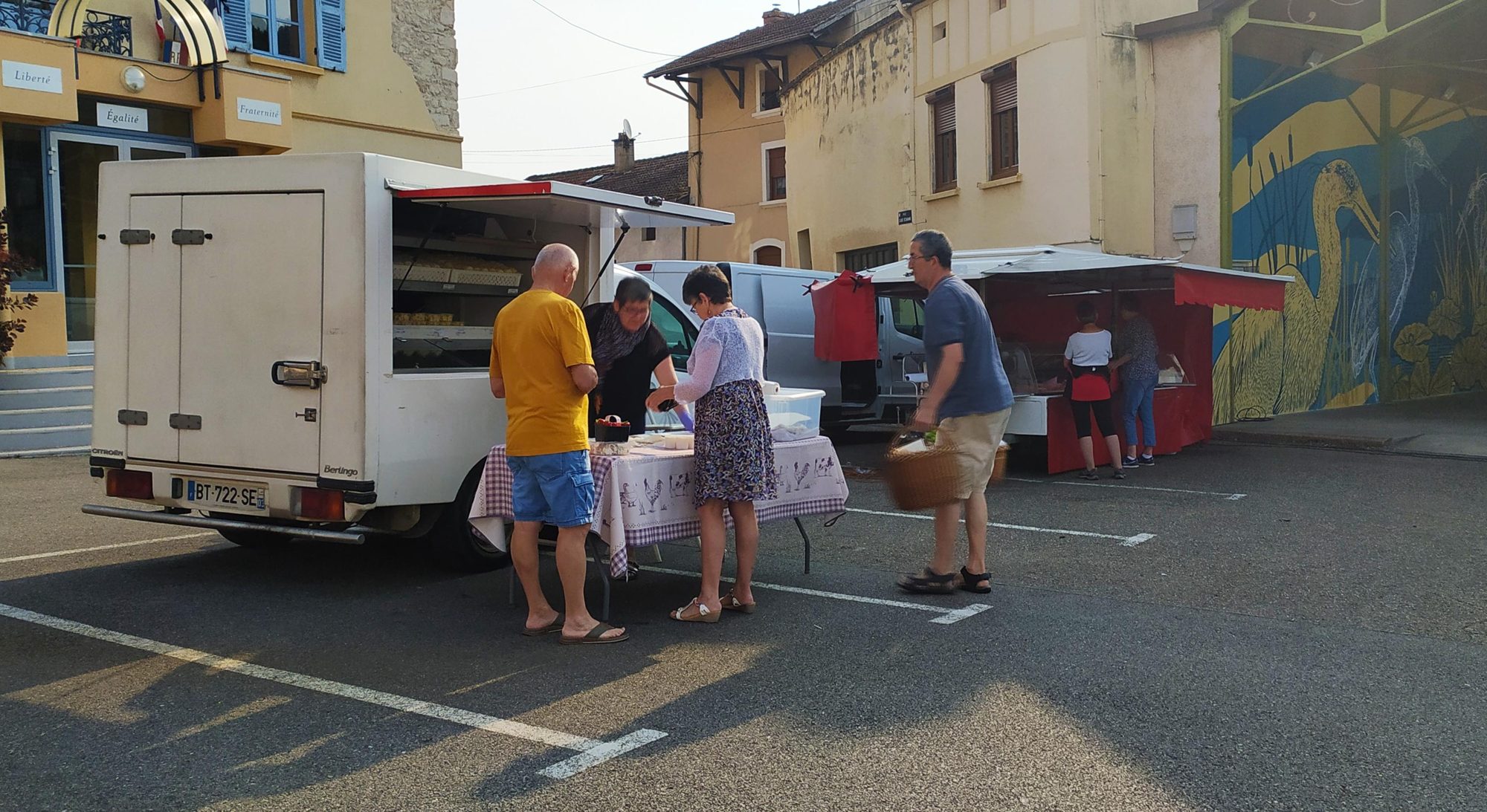 Le stand de fromages fermiers