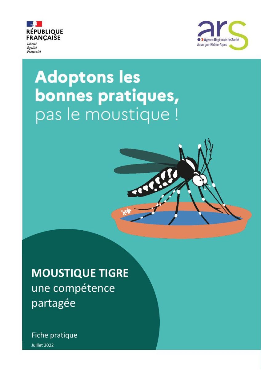 Fiche pratique de l’ARS : adoptons les bonnes pratiques, pas le moustique !